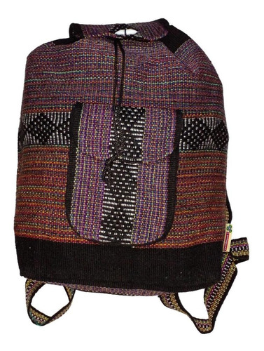 Morral Artesanal Tipo Escolar, Mxhak-001, 1 Pza, 10kg, Morad