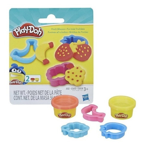 Play Doh 2 Masas Con 3 Moldes De Figuras - Empaque Bolsa