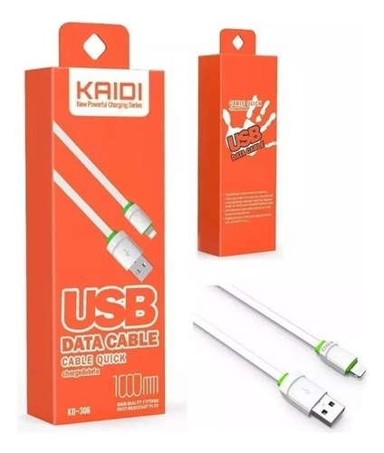 Cabo Carregador Turbo Para iPhone Tds Modelos Reforçado 1 M Cor Sortido