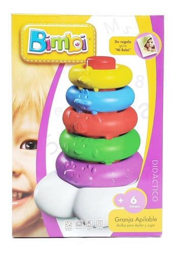 Imagen 11 de 12 de Bimbi Granja Apilable Con 5 Animalitos 01-0115