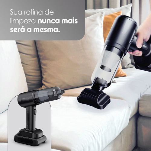 Aspirador Automotivo Portátil Super Potente Recarregável