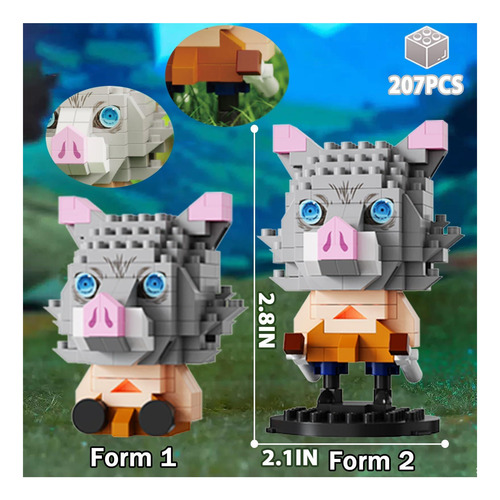 Conjunto De Edificios De Figuras Con Temática De Anime De 5,