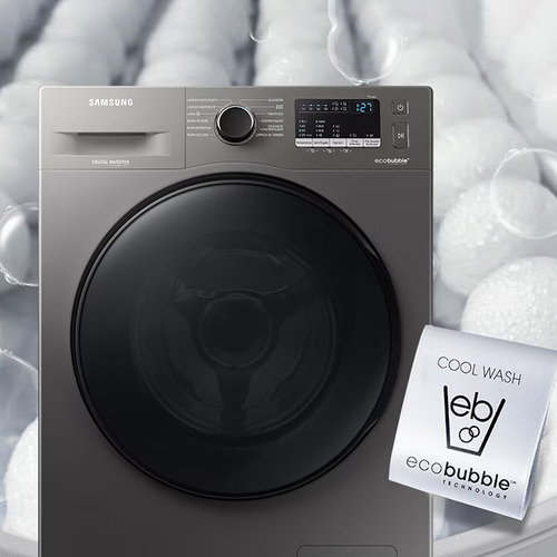 Lavarropas automático Samsung WW70AA46BX inverter inox 7kg 220 V