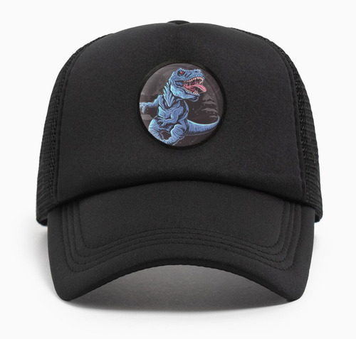 Gorra Gorro Trucker Dinosaurio Dinot.rex Azul Din5