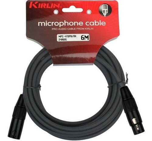 Cable Microfono Xlr 6 Mts. Serie E Mpc-470pb-6 Kirlin