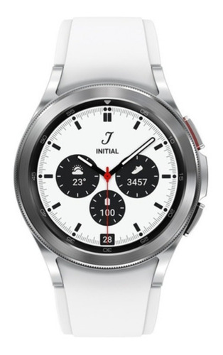 Smartwatch Samsung Galaxy Watch 4 Classic 42mm Super Amoled Color de la caja Blanco Color de la malla Negro Color del bisel Negro