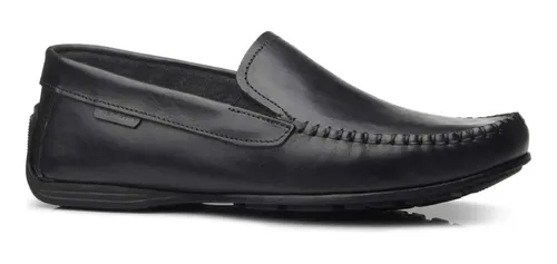 comprar Zapato Casual Mocasín Rutero De Cuero Negro Pegada - Mishop
