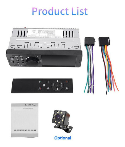 Som Automotivo Com Tela 4.0 E Câmera Micro Bluetooth