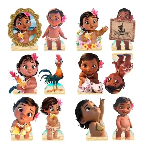 Moana Baby Kit 10 Display Em Mdf 30 Cm