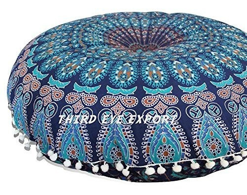 Third Eye Export - 32 En Azul Mandala Barmeri, Grande, Redon