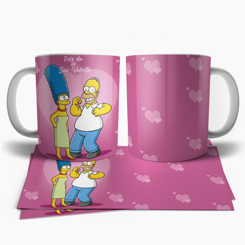 The Simpson Marge Homer San Valentin Taza Tu Propio Estilo 1