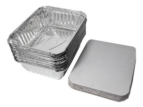 Marmitex De Aluminio Bandeja 2000ml Cx C/25un