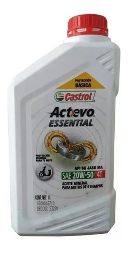 Aceite Castrol Actevo Essential Mineral 4t 20w-50 M Coyote