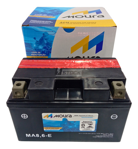 Bateria Moura Cbr 500r Cbr 650f Cb 500f Cb 500x  Ma8,6-e