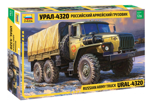 Russian Army Truck Ural 4320 By Zvezda # 3654