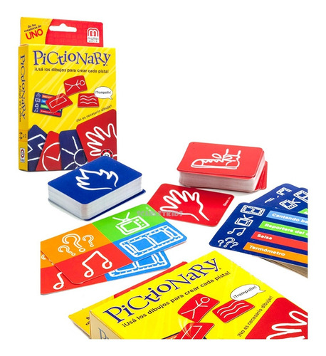 Imagen 3 de 7 de Pictionary + Pescadores Juego De Mesa Original Scarlet Kids