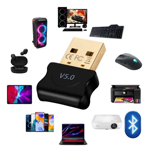comprar Adaptador Usb Bluetooth 5.0 Receptor Plug And Play Note Pc