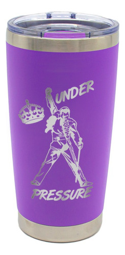 Termo Yite Morado 500 Ml Diseño De Freddie Mercury