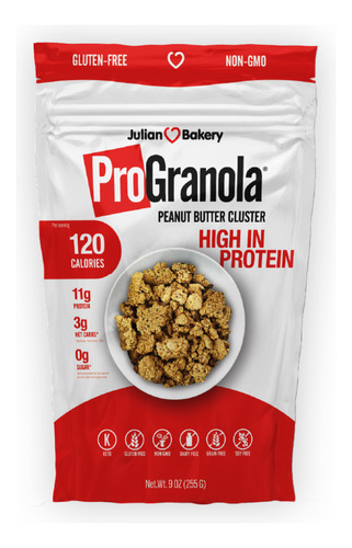 Granola Alta En Proteina Peanut Butter Cluster 255 G Julian 