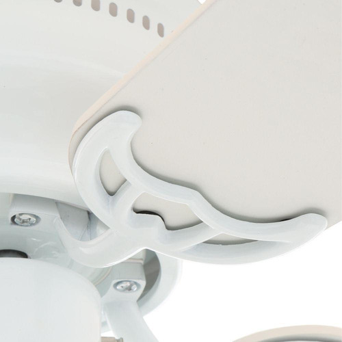 Ventilador de techo Littleton 112044 blanco con 4 aspas color blanco y roble blanqueado de mdf, 42" de diámetro 120 V