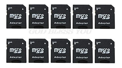 10 Uds Micro Sd Transflash Tf Sdhc Adaptador Tarjeta Memoria