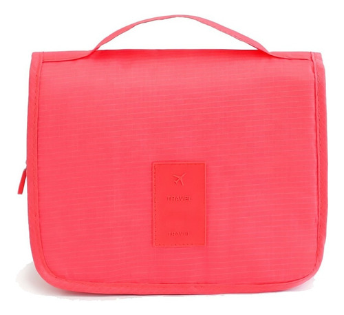 Neceser De Viaje Con Gancho Organizador De Articulos Basico Color Fucsia