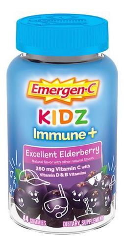 Emergen-c Kids Niños Vitaminas Con Elderberry 44 Gomitas
