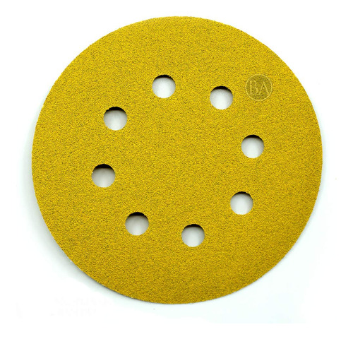 Benchmark Abrasives 5  Oro 8 Agujeros Gancho & Loop Discos -