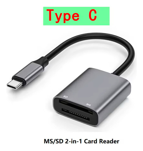 Leitor Usb C Memory Stick Pro Duo Compatível Com iPhone 15