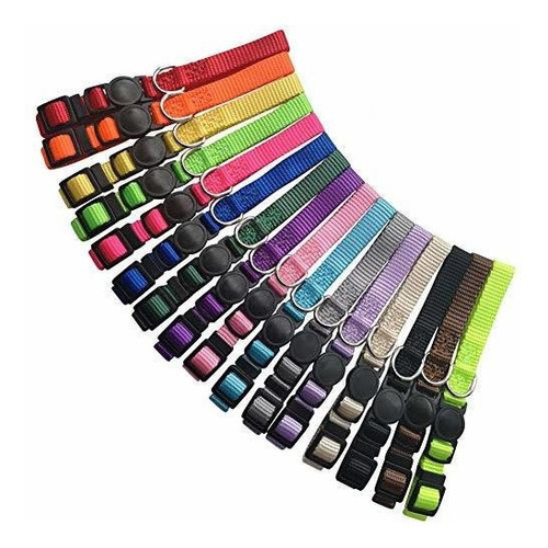 16 Pcs Collar De Id De Cachorro Nylon Soft 1y5kc