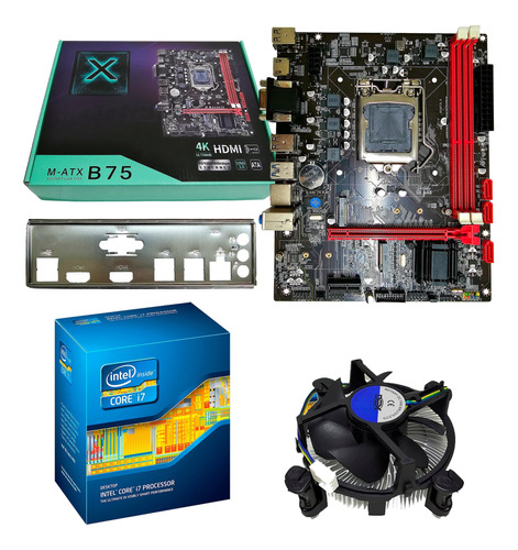 Kit Processador I7 3770 + Placa Mãe 1155 M2 Nvme + Cooler