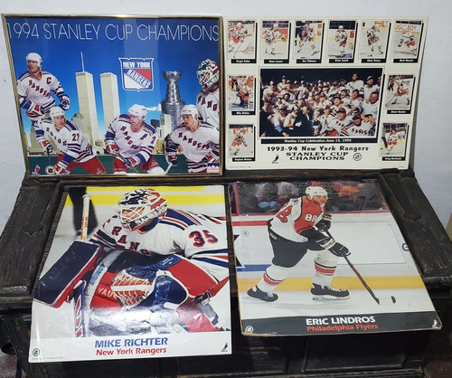 Lote Posters Antiguos Nhl Hockey Americano Stanley Cup