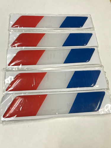 Sticker Adhesivo Resina Bandera Francia Laterales Auto.x2 B4
