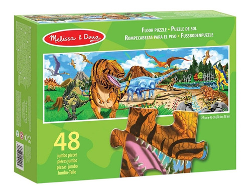 Rompecabezas Piso 48 Pz Dinosaurios Animado Melissa & Doug