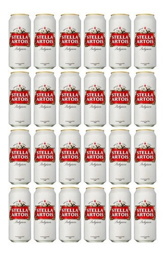 Imagen 1 de 2 de Cerveza Stella Artois European Pale Lager 473 Ml. Pack X24