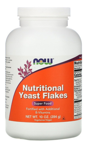 Nutricional Yeast Flakes Now Foods Vegano Importado
