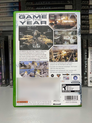 Jogo Xbox 360 Ghost Recon Advanced Warfighter 2 Físico