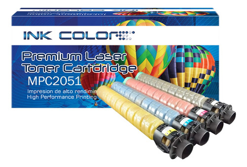 Kit 4 Tóner Compatible Para Ricoh Mpc2030 Mpc2050 Mpc2051 