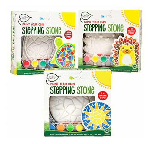 Creative Roots Paint Your Own Stepping Stones Multipack With