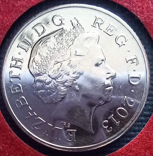 Moneda De Inglaterra, Reina Isabel Ii 2013.muy Buen Estado