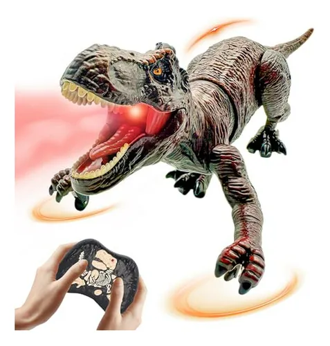 Juguete Dinosaurio Rc Para Niños 3-12 Años, T-rex Robot Elec