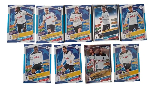 Lote Por 9 Cartas Del Tottenham Champions League 2016-2017