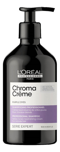 Shampoo Matizador Cabello Rubio Loreal Chroma Creme 500ml