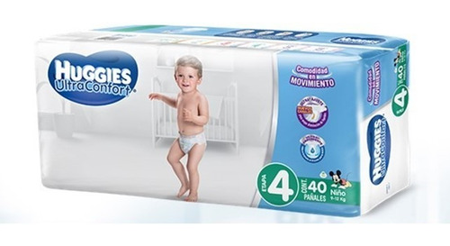 Caja Huggies Ultra Confort E-4 Niño 200 Uni.