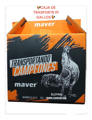 30 Caja De Transporte Para Gallos Maver 