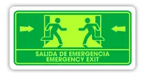 Comprar Señalamiento Salida De Emergencia Foto Esp\u002Fing 20x40