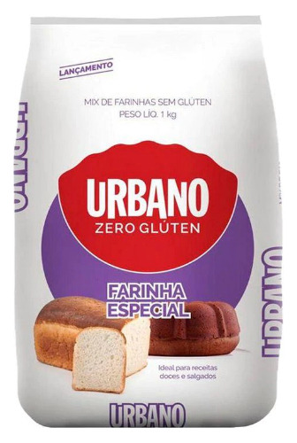 Farinha Especial Urbano 1kg Sem GlĂșten, Sem Leite