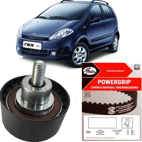 Imagem 1 de 10 de Tensor + Correia Dentada Chery Face S18 1.3 16v 2010