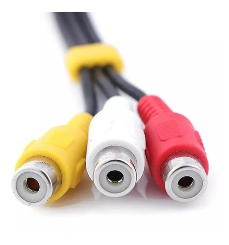 Cable Adaptador De Audio Y Video Aux 3.5mm A 3 Rca Hembra