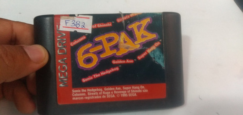 Genesis 6 Pak Jogo Sega Megadrive Chip Original F382